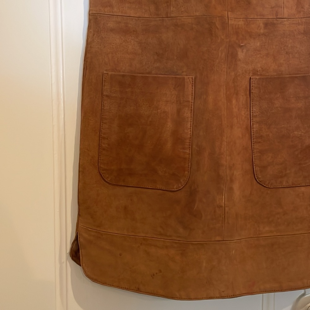STUNNING Real Leather Vintage Dress - Picture 2 of 7